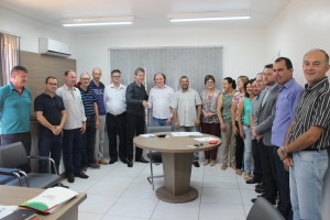 Ato de transmissão no Gabinete do Prefeito