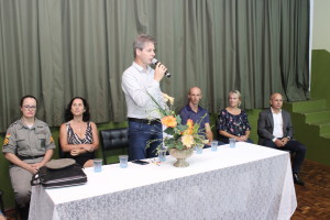 Prefeito Carlos Bohn na abertura da formação