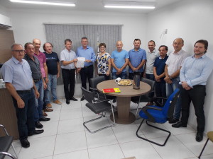 Encontro com o deputado na gabinete do prefeito