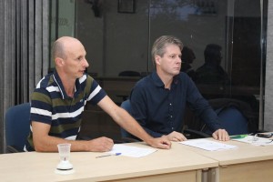 Presidente Emerson Kirch e o prefeito Carlos Bohn