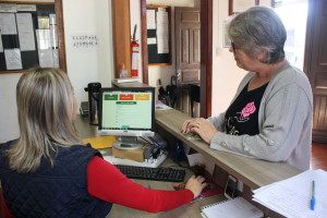 Um dos pontos na recepção da Prefeitura