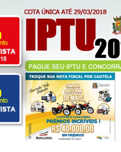 TERMINA AMANHÃ DESCONTO DE 15% NO IPTU