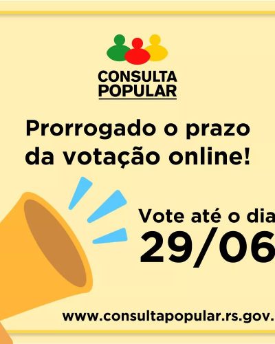 VOTAÇÃO DA CONSULTA POPULAR É PRORROGADA