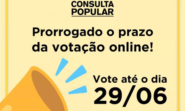 VOTAÇÃO DA CONSULTA POPULAR É PRORROGADA