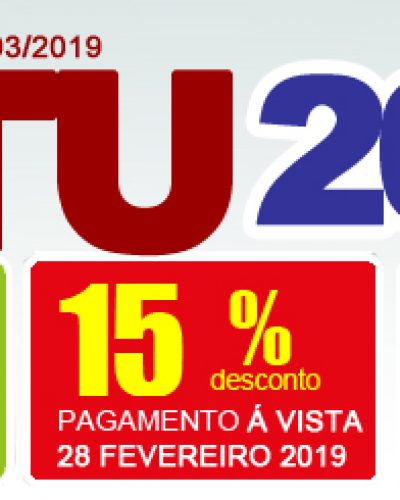 IPTU COM DESCONTO ATÉ SEXTA-FEIRA, 29
