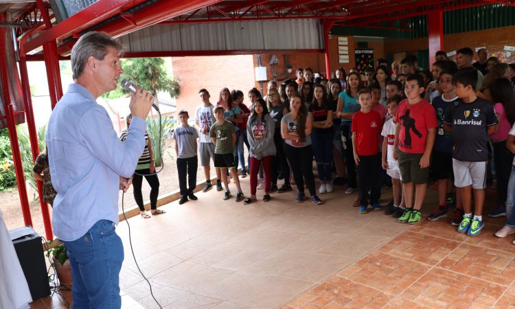 HORA CÍVICA NA SAP EM HOMENAGEM AO MUNICÍPIO