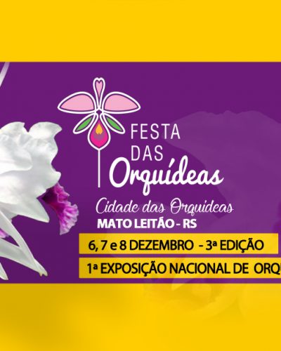 FESTA DAS ORQUÍDEAS SERÁ APRESENTADA DIA 19