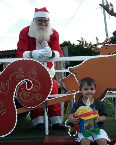 PAPAI NOEL HOJE NA REGIÃO DE SANTO ANTÔNIO