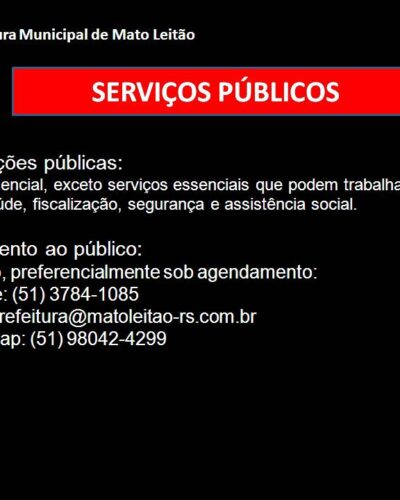 ATENDIMENTO NOS ÓRGÃOS PÚBLICOS COM RESTRIÇÕES