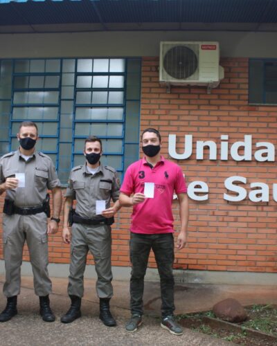 EFETIVO DA BRIGADA RECEBE PRIMEIRA DOSE DA VACINA