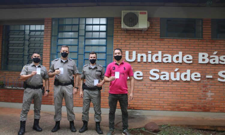 EFETIVO DA BRIGADA RECEBE PRIMEIRA DOSE DA VACINA