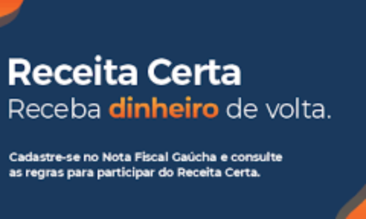 ‘RECEITA CERTA’ A NOVA OPÇÃO PARA PRÊMIOS NA NFG