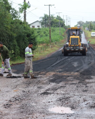 PAP INICIA TRABALHOS NO CAPEAMENTO DA ESTRADA POLIÉDRICAS