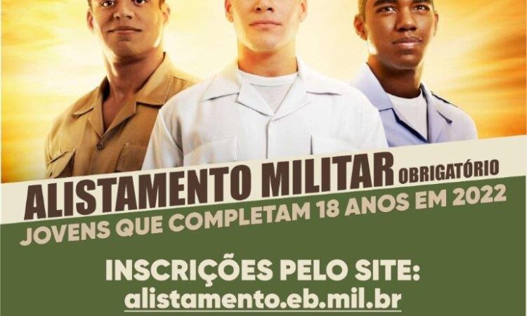 JOVENS NASCIDOS EM 2004 PODEM FAZER O ALISTAMENTO MILITAR