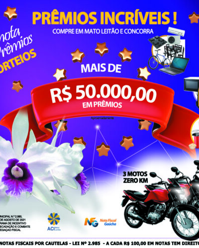 SORTEIO DA CAMPANHA SUA NOTA VALE PRÊMIOS EM JUNHO