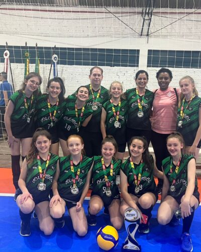 PONCHO VERDE VICE-CAMPEÃO ESTADUAL VOLEIBOL/INFANTIL