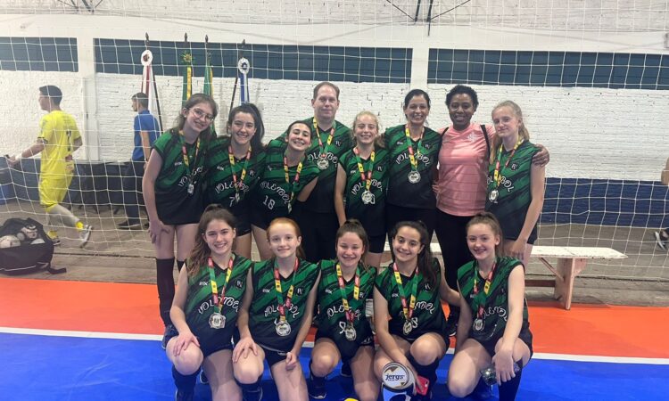 PONCHO VERDE VICE-CAMPEÃO ESTADUAL VOLEIBOL/INFANTIL