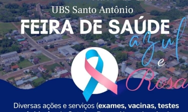 FEIRA DE SAÚDE NO SÁBADO, NA UBS SANTO ANTÔNIO