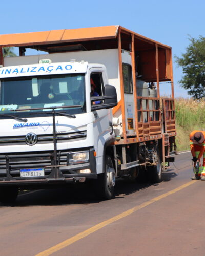 REFORÇO NA SINALIZAÇÃO EM TRECHO DA ESTRADA RODOLPHO STÖHR