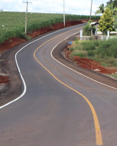 ASFALTO EM TRECHO DA ESTRADA ARROIO BONITO É CONCLUÍDO