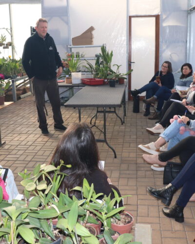 CANDIDATAS PARTICIPAM DE OFICINA SOBRE O CULTIVO DA ORQUÍDEA