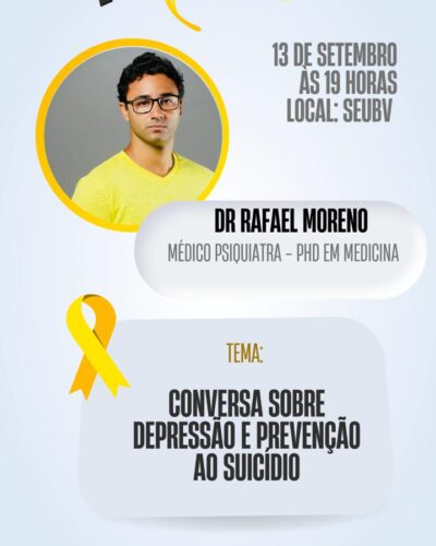 SETEMBRO AMARELO COM CAMINHADA E PALESTRA