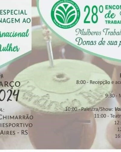 ROTEIRO DE ÔNIBUS PARA 28º ENCONTRO REGIONAL DE MULHERES