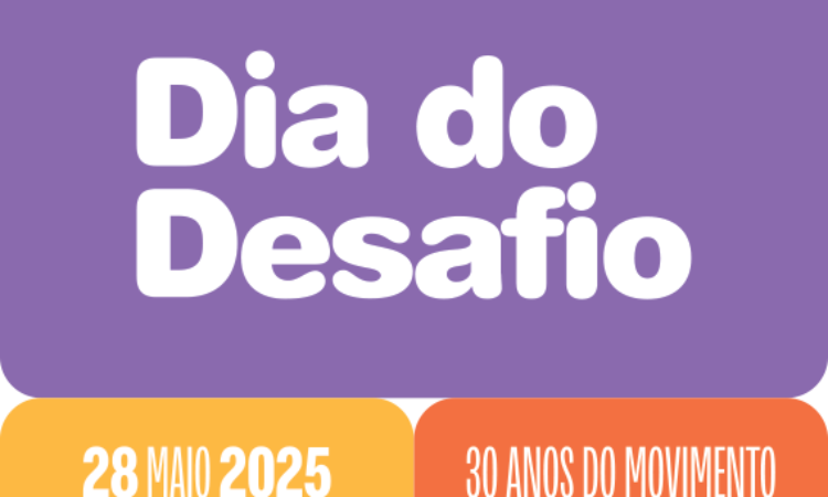 DIA DO DESAFIO COM AÇÃO SOLIDÁRIA NA PRÓXIMA QUARTA-FEIRA