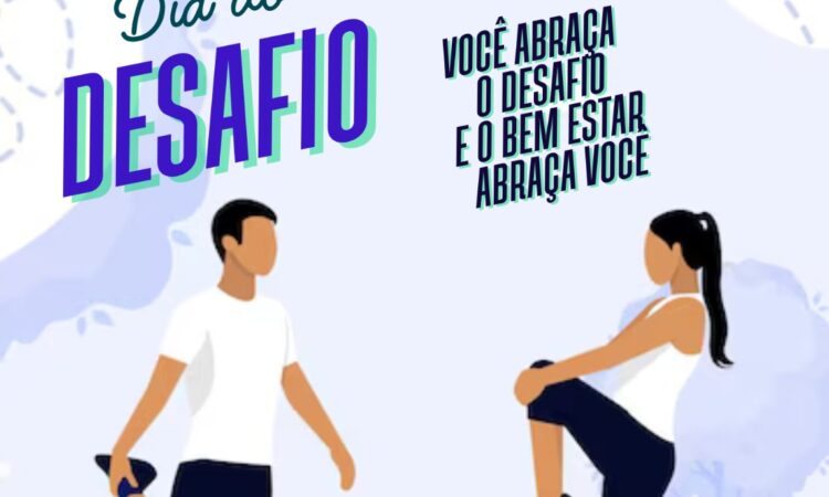 AMANHÃ É O DIA DO DESAFIO COM AÇÃO SOLIDÁRIA