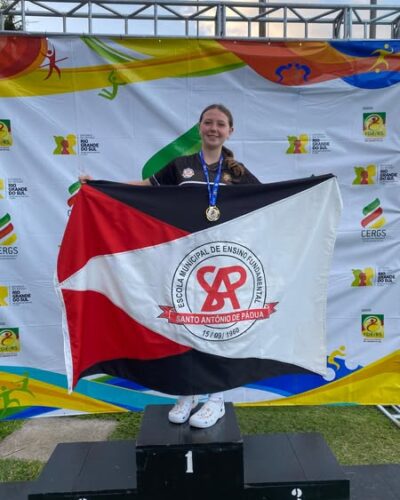 ALUNA DA SAP CAMPEÃ NO ATLETISMO, CERGS 2025