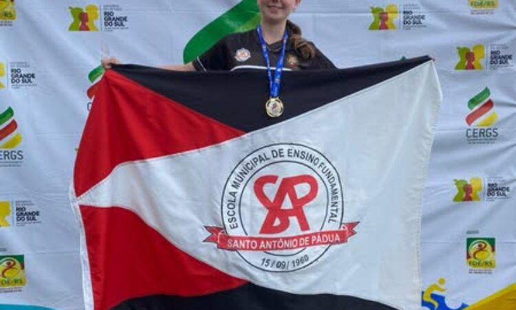 ALUNA DA SAP CAMPEÃ NO ATLETISMO, CERGS 2025