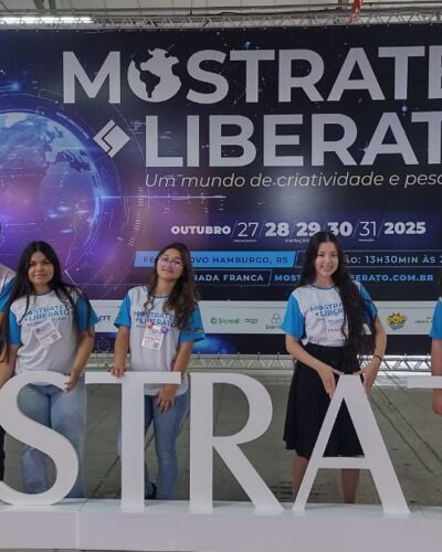 ALUNOS DA SAP NA MOSTRATEC, EM NOVO HAMBURGO