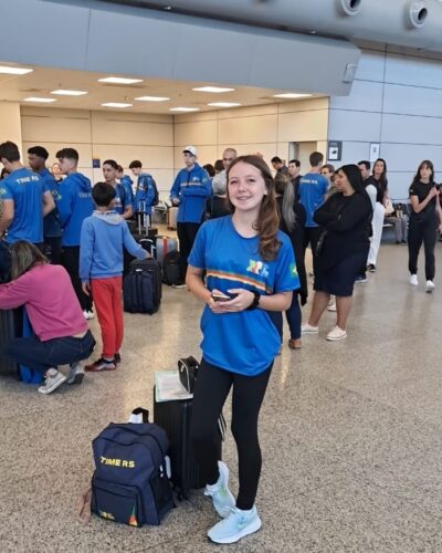 MAYANE EMBARCA PARA OS JOGOS ESCOLARES EM MINAS GERAIS