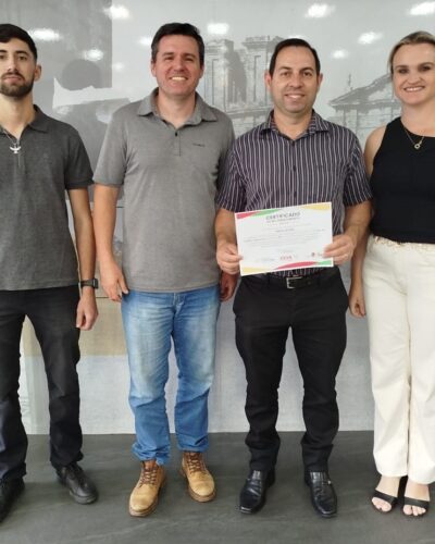 MUNICÍPIO RECEBE CERTIFICADO NO QUALIFICA VIGILÂNCIA RS