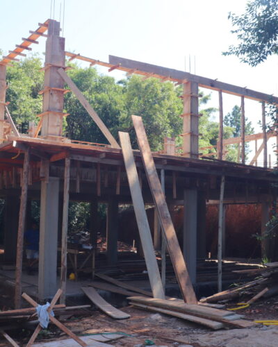 ESPAÇO CULTURAL COM 35% DA OBRA EXECUTADA