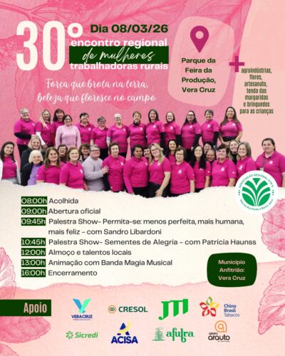 INSCRIÇÕES PARA O ENCONTRO DE MULHERES TRABALHADORAS RURAIS