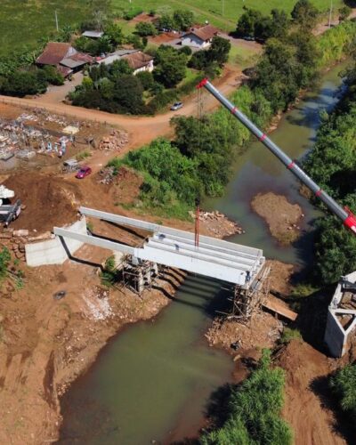 NOVA PONTE ‘PASSO FUNDO’ NO ARROIO SAMPAIO