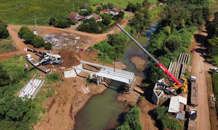NOVA PONTE ‘PASSO FUNDO’ NO ARROIO SAMPAIO