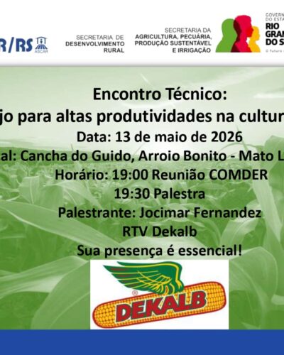 CONFIRMAÇÃO PARA PALESTRA TÉCNICA ATÉ HOJE