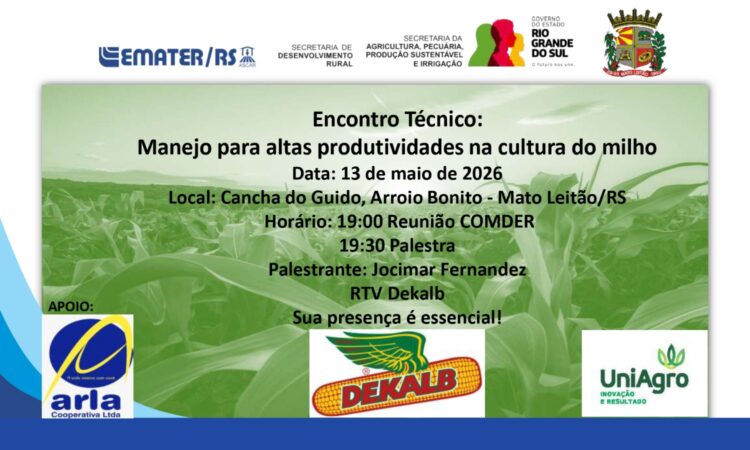 CONFIRMAÇÃO PARA PALESTRA TÉCNICA ATÉ HOJE