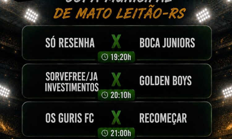 QUARTAS DE FINAL NA COPA MUNICIPAL FUTSAL