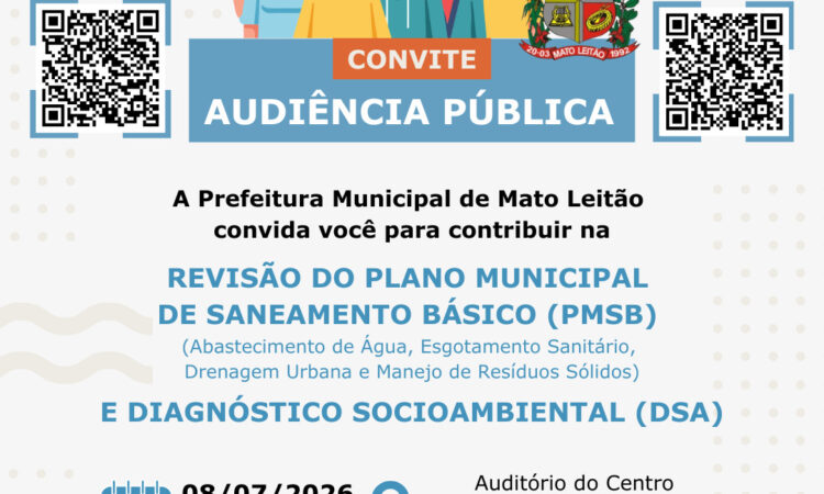 AUDIÊNCIA PÚBLICA EM JULHO