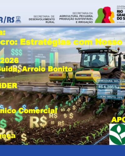PALESTRA TÉCNICA PARA AGRICULTORES NO PRÓXIMO DIA 23