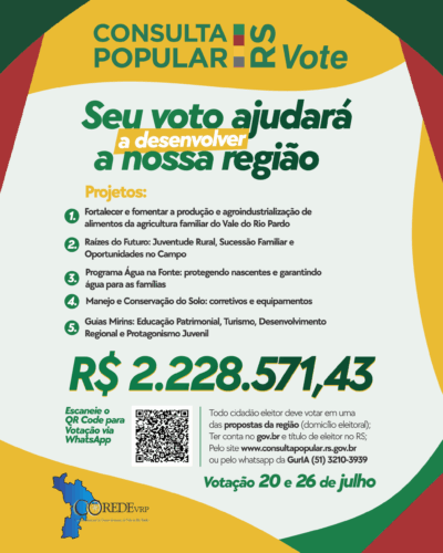 CONSULTA POPULAR 2026 ATÉ DOMINGO, DIA 26