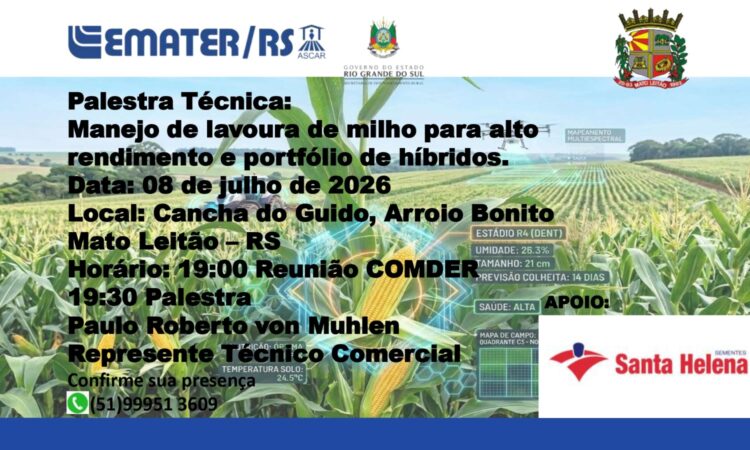 REUNIÃO MENSAL COMDER E PALESTRA NA PRÓXIMA QUARTA-FEIRA