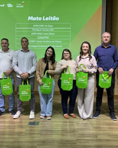 SEIS ENTIDADES RECEBEM RECURSOS DO FUNDO SOCIAL SICREDI
