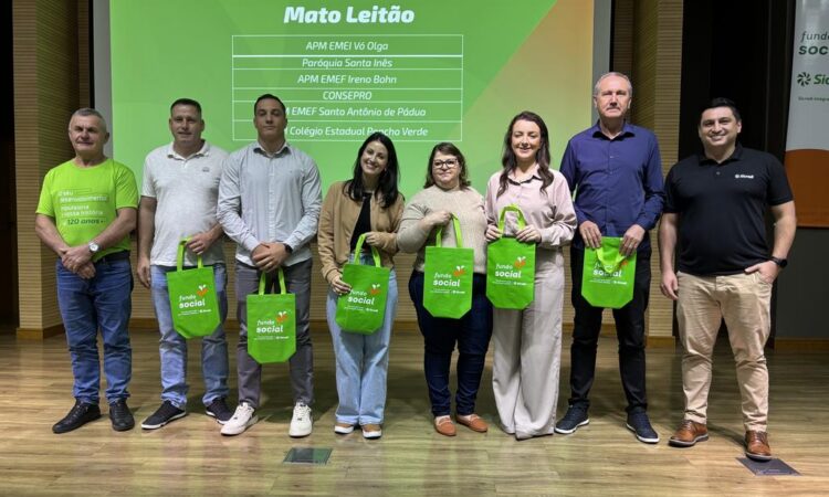 SEIS ENTIDADES RECEBEM RECURSOS DO FUNDO SOCIAL SICREDI