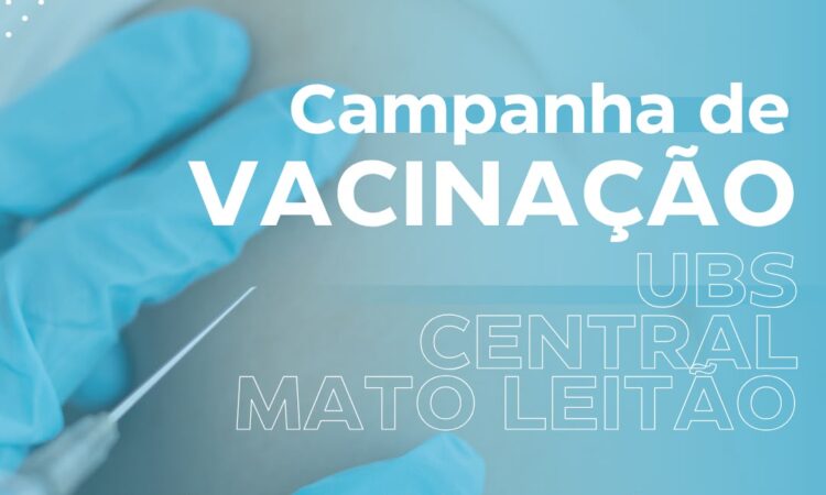 CAMPANHA DE VACINAÇÃO NO PRÓXIMO SÁBADO, DIA 22
