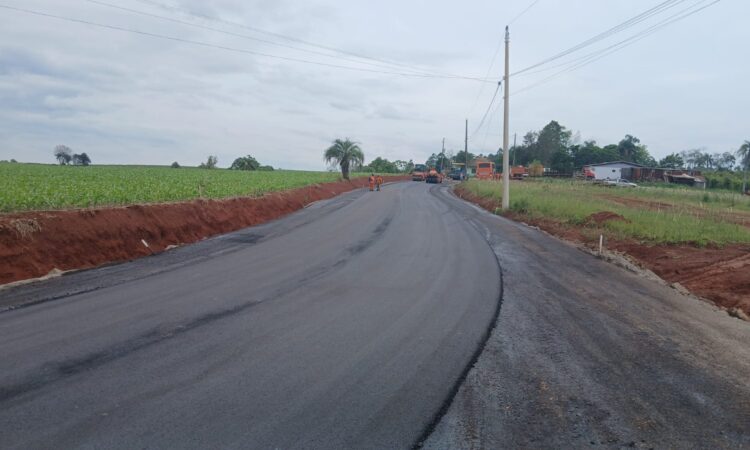 ASFALTO EM SANTO ANTÔNIO: IMPRIMAÇÃO NO ÚLTIMO TRECHO